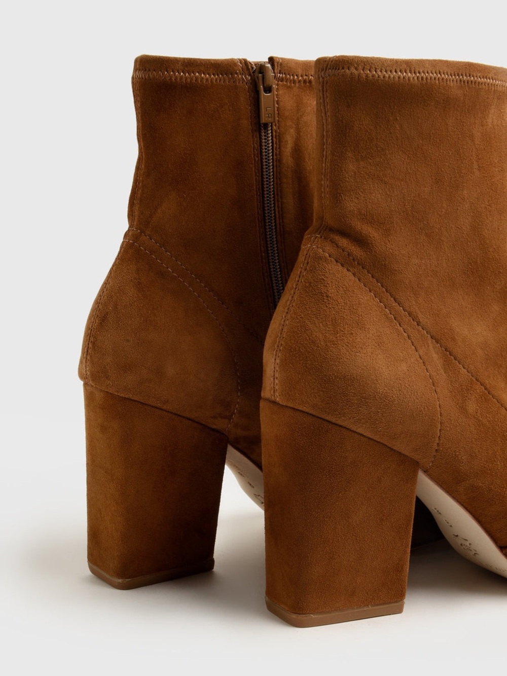 Loeffler Randall Chestnut Suede Pointed Toe Block Heel Ankle Boots - Picture 4 of 13
